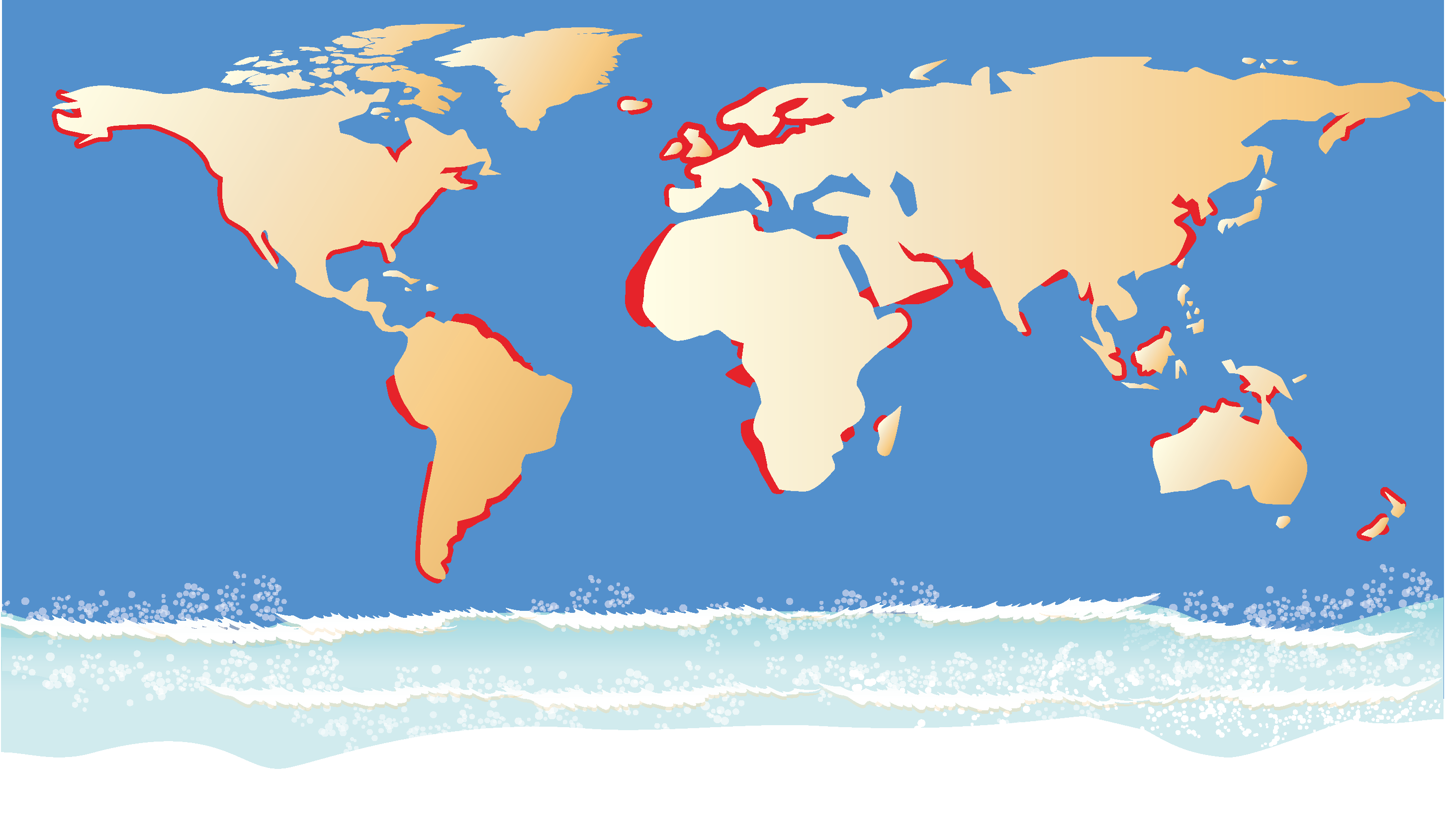 世界各地的部分沿海均因為受到湧升流的影響，形成良好的漁場，但有湧升流的海域只占海洋面積的1%。