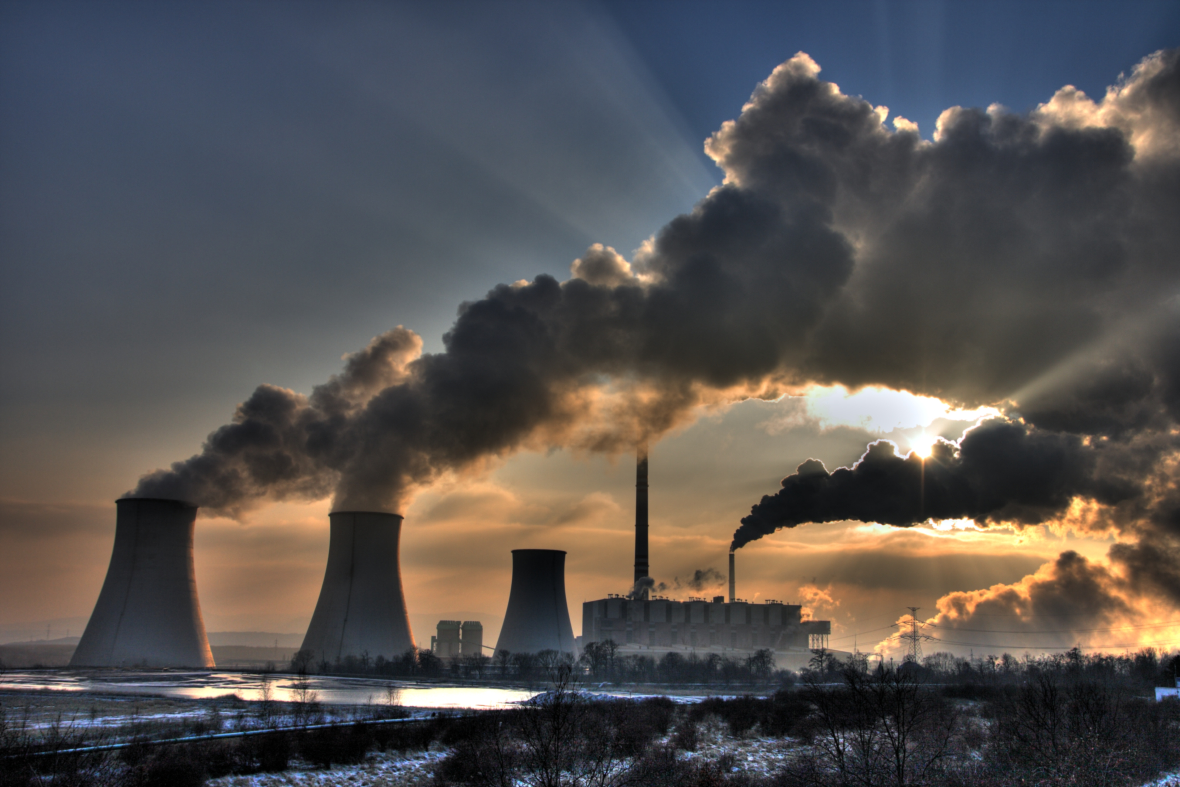 工業的進步讓經濟好轉了，但也造就了很多的煙囪與工業的汙染。